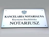 Tablica Kancelarii Notarialnej